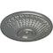 Ekena Millwork Modena Ceiling Medallion (Fits Canopies up to 5 1/4"), Hand-Painted Silver, 23 1/2"OD x 3 1/2"P CM23MOSLS - alternate 2